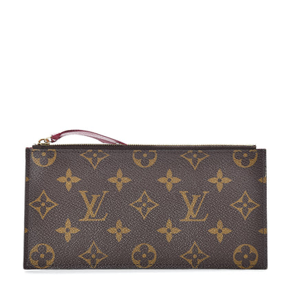 Louis Vuitton Monogram Felicie Chain Wallet Zippered Insert Fuchsia 1 of 8