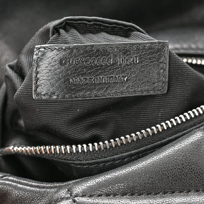 Saint Laurent Lambskin Quilted Toy Loulou Puffer Monogram Chain Satchel Black 8 of 11