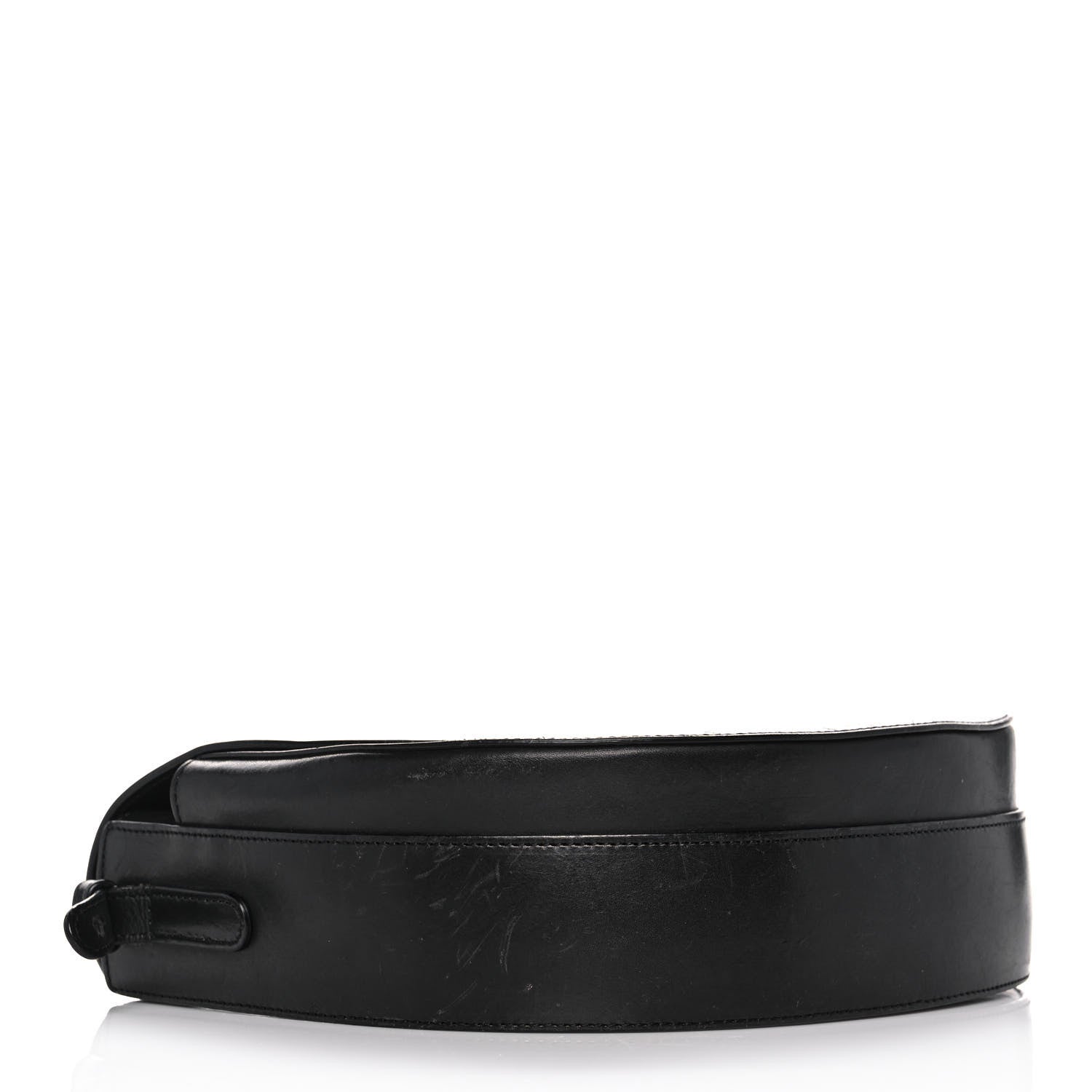 Mansur Gavriel Calfskin Saddle Crossbody Bag Black 3 of 18