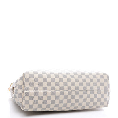 Louis Vuitton Damier Azur Graceful MM Rose Ballerine 3 of 10