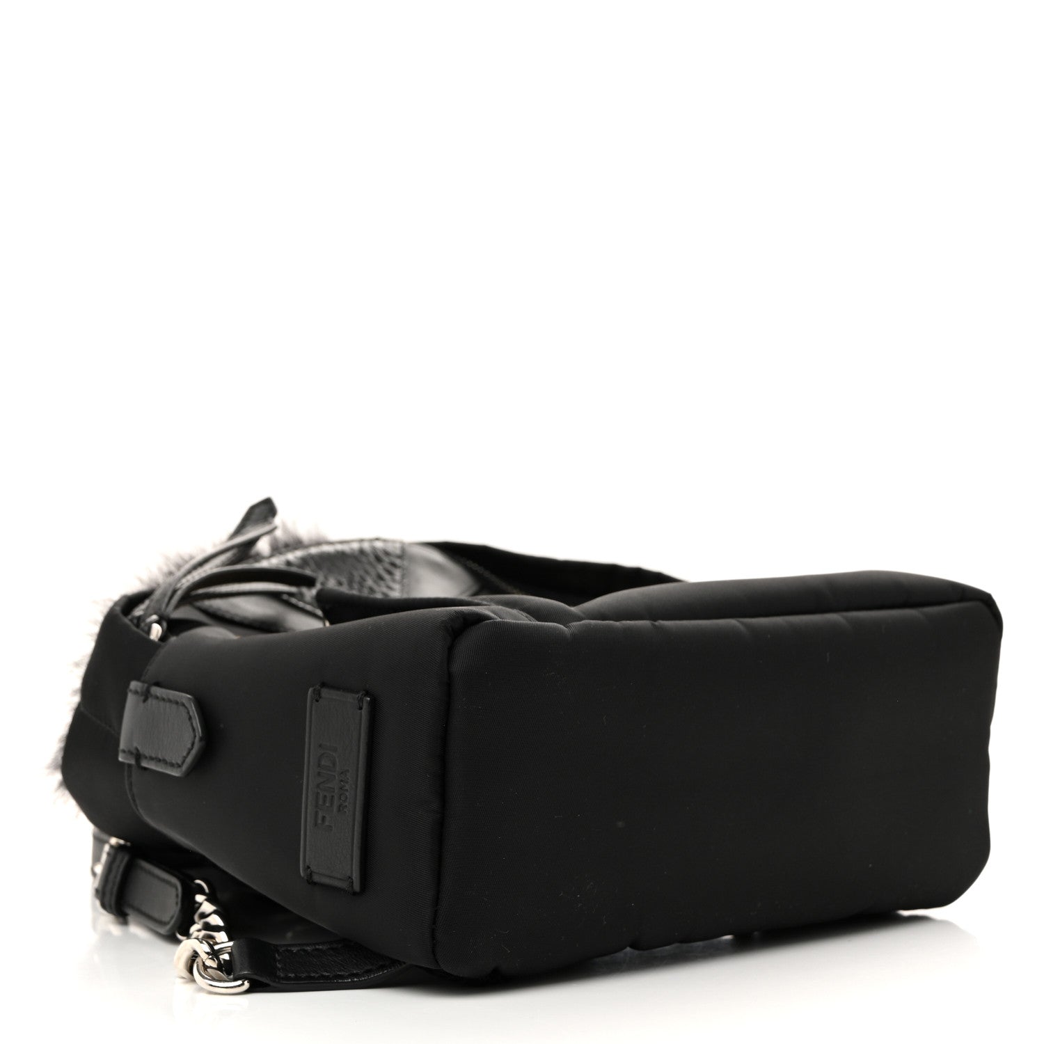 Fendi Nylon Vitello Dolce Goat Fox Fur Crocodile Monster Eyes Mini