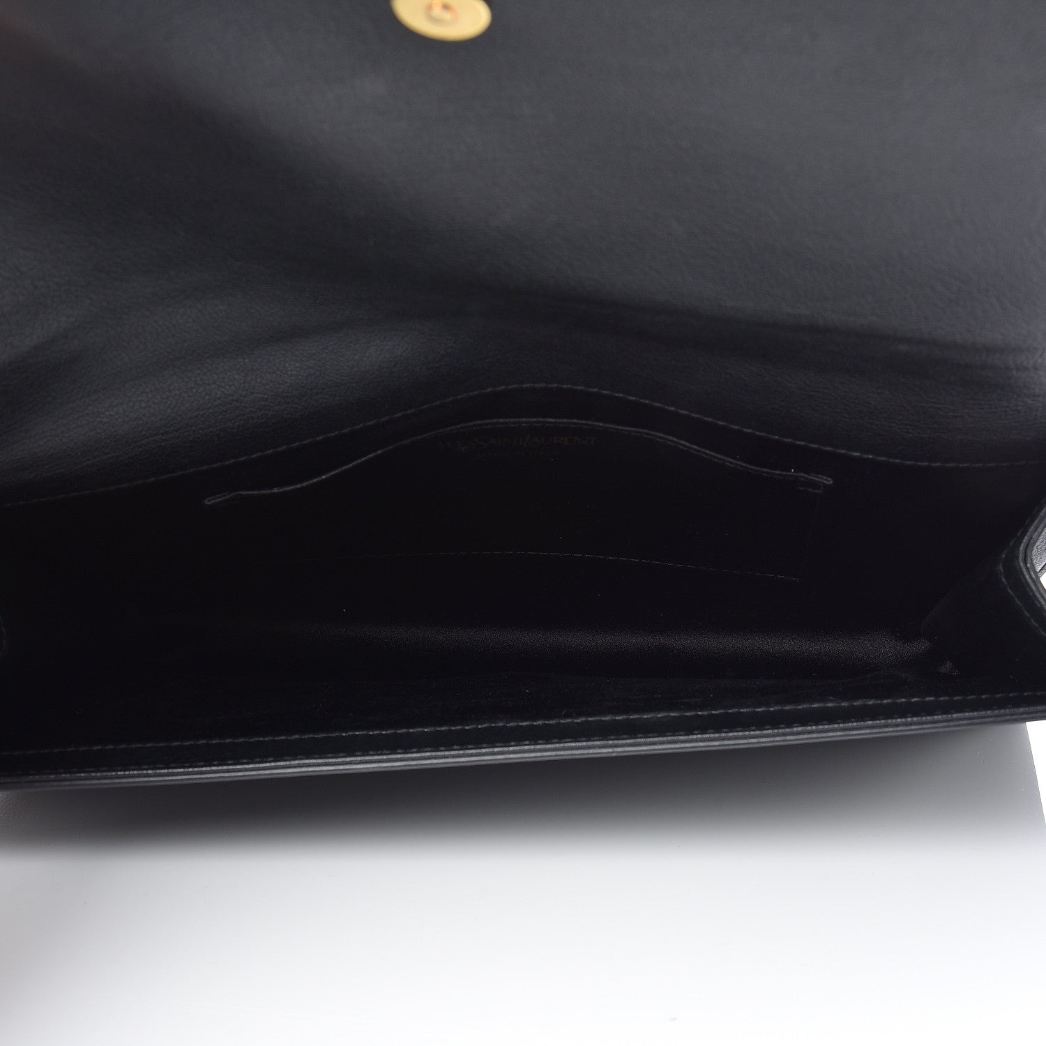 Saint Laurent Calfskin Large Belle De Jour Clutch Black 5 of 9