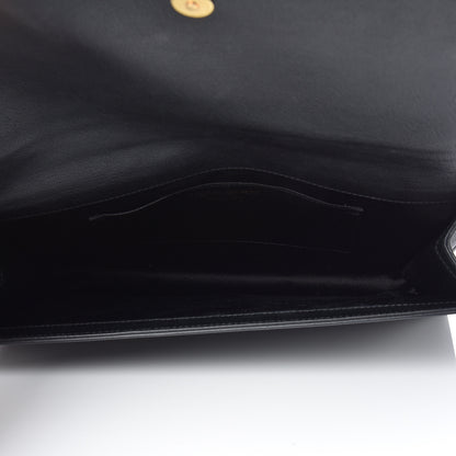 Saint Laurent Calfskin Large Belle De Jour Clutch Black 5 of 9