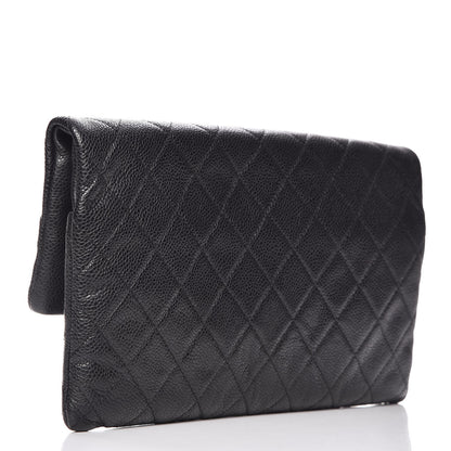 Chanel Caviar Quilted CC Beauty Clutch Black 3 of 9