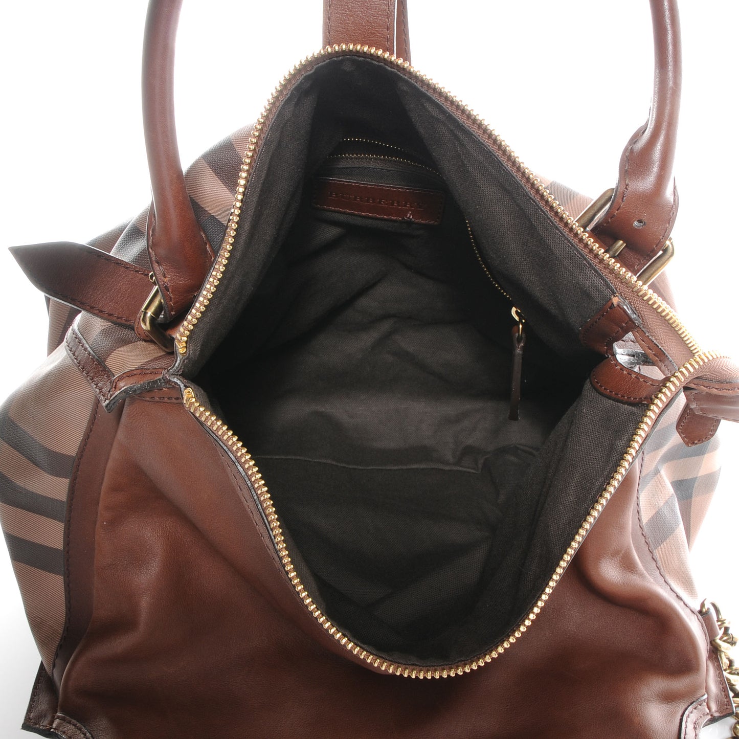 Smoked Check Chain Bag