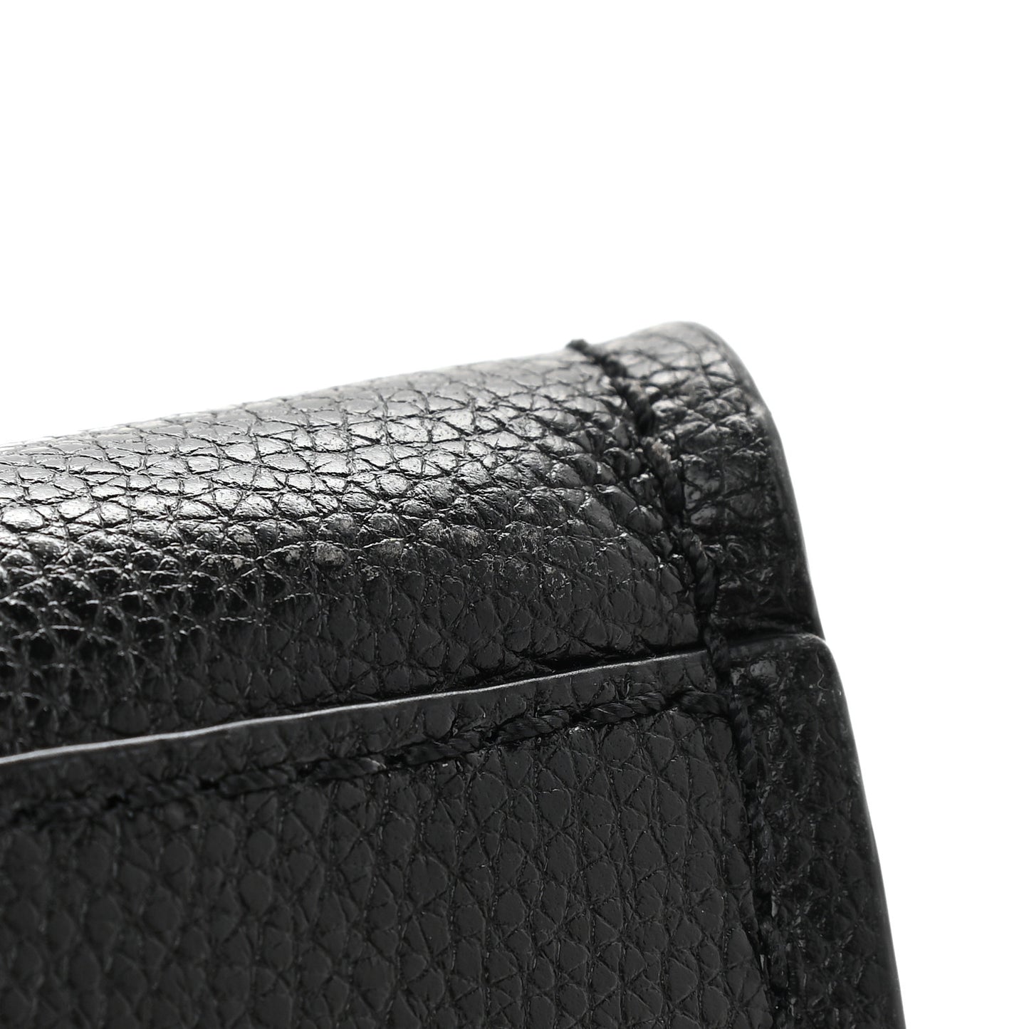 Grained Calfskin The Tag Tote Black