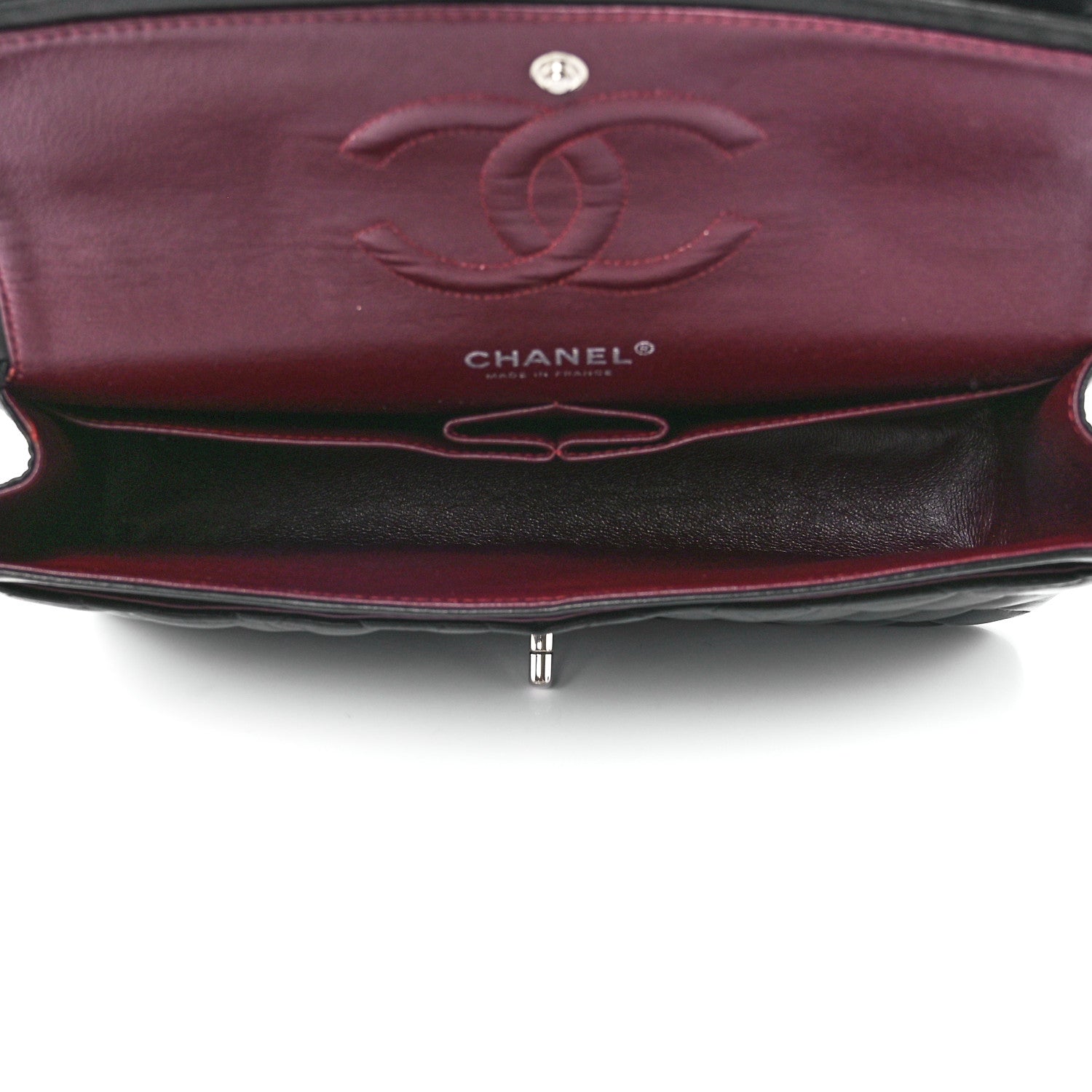 Chanel Lambskin Quilted Medium Double Flap Black 4 of 11