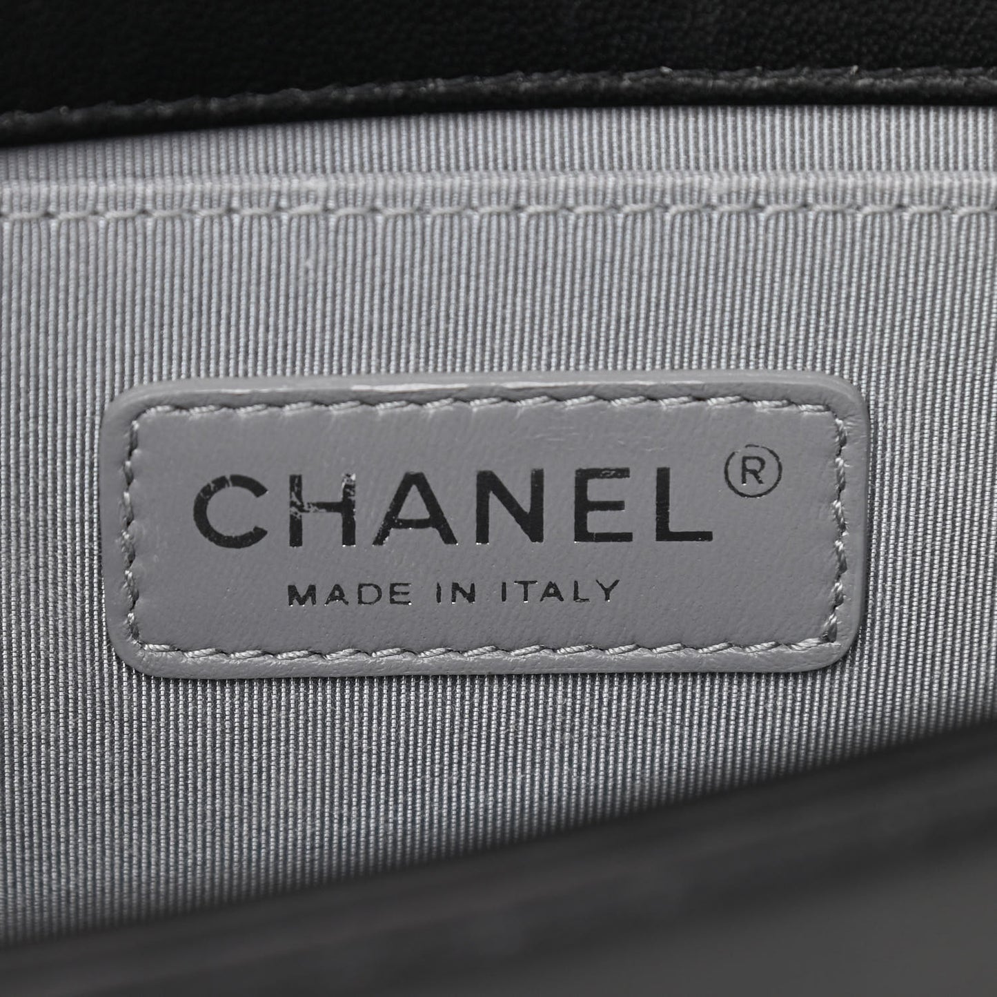 Lambskin Quilted Medium Boy Flap Black