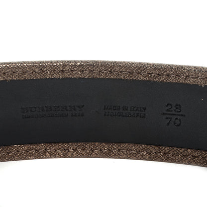 Burberry Haymarket Check Belt Metallic 28 70 4 of 5