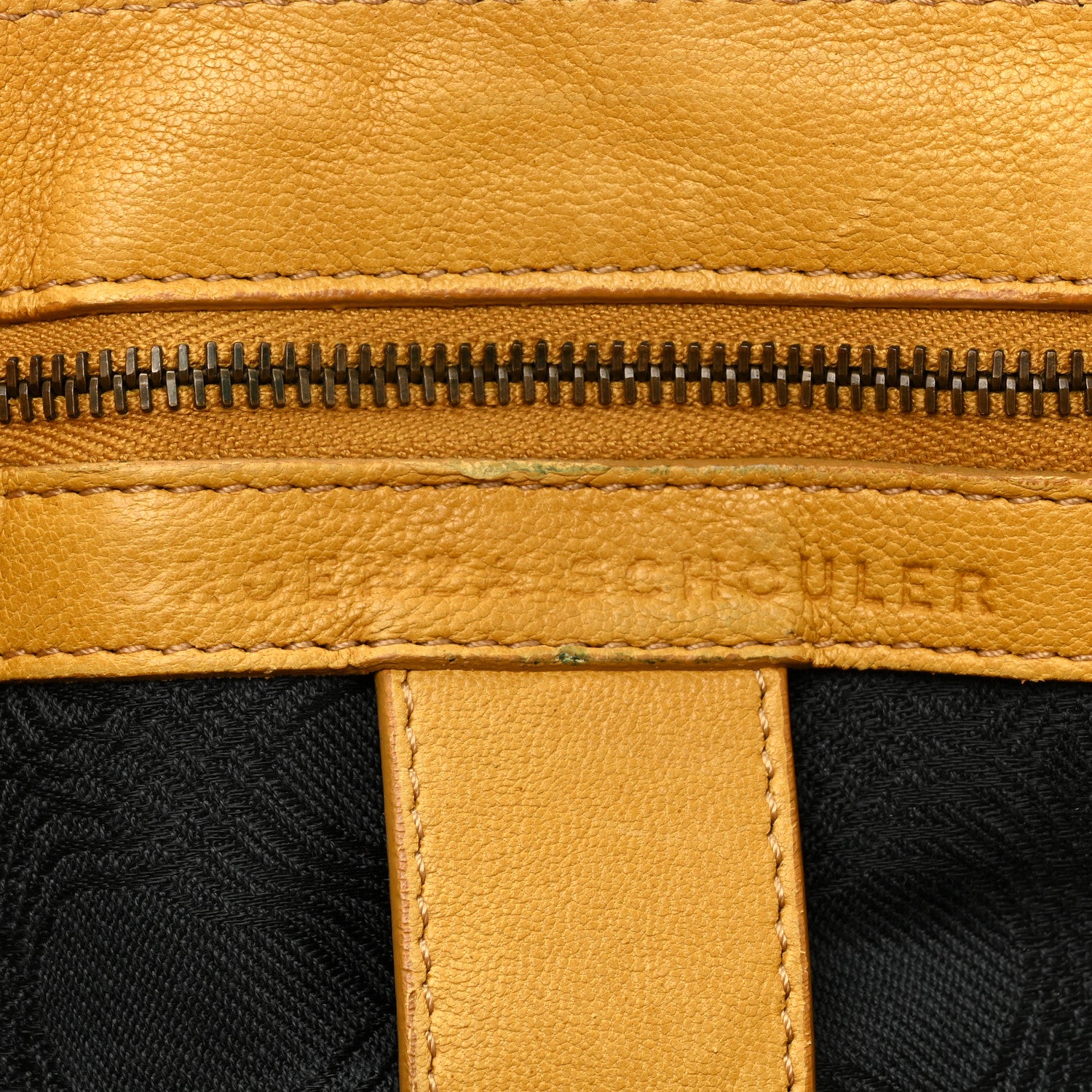 Proenza Schouler Lambskin Medium PS1 Satchel Mustard 10 of 22