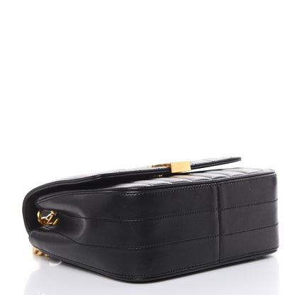 Saint Laurent Lambskin Matelasse Monogram Medium Vicky Chain Bag Black 4 of 14