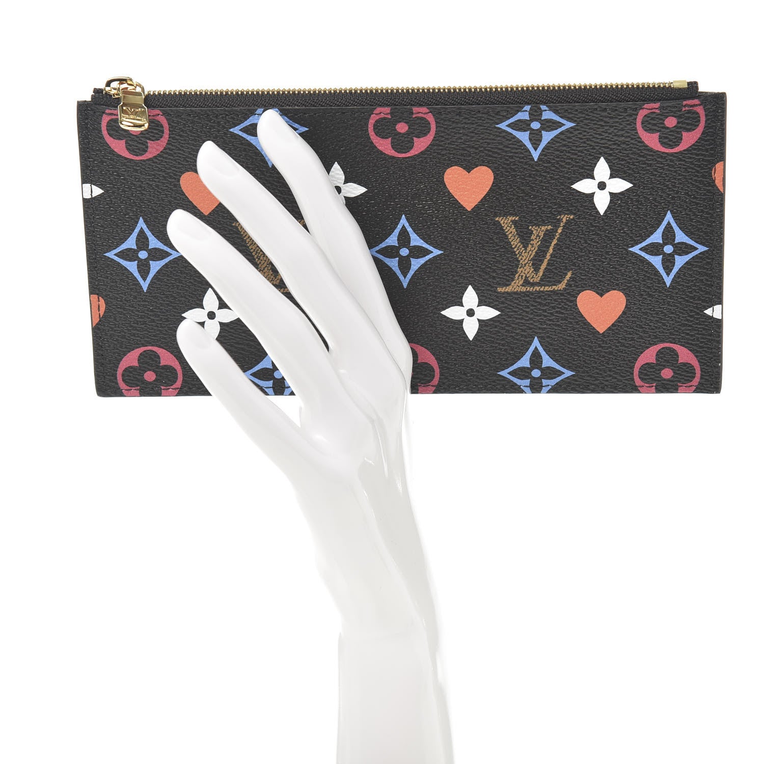 Louis Vuitton Game On Felicie Chain Wallet Zippered Insert Black 2 of 6