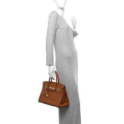 Hermes Togo Birkin 30 Gold 2 of 10