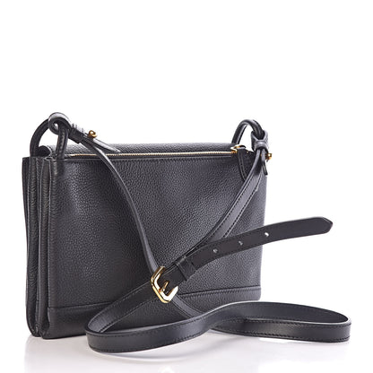 Prada Vitello Daino Crossbody Flap Black 3 of 10