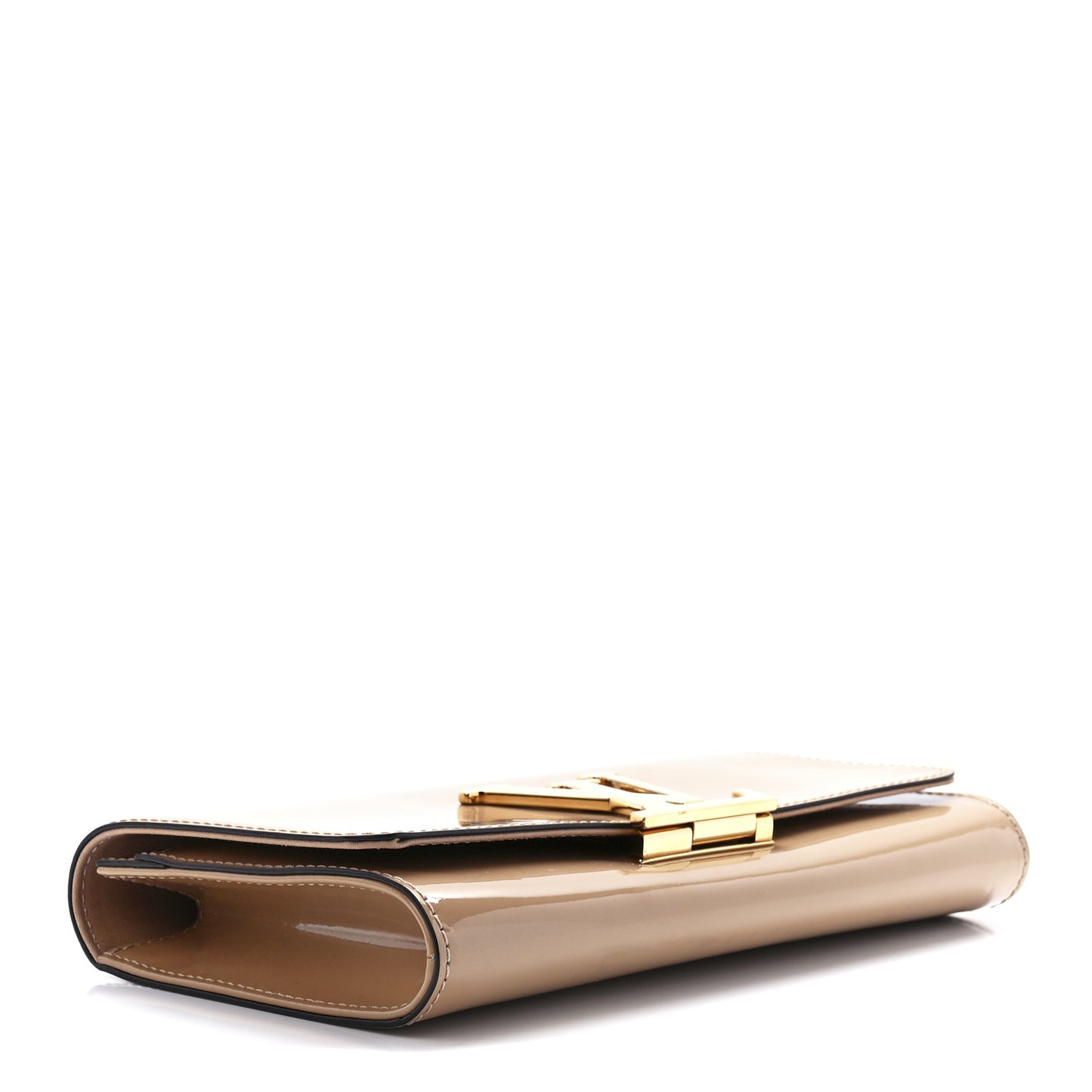 Patent Louise Clutch Nude