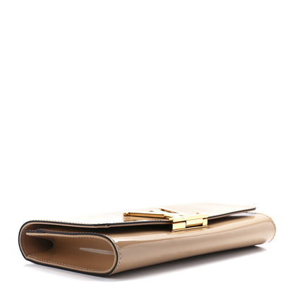 Louis Vuitton Patent Louise Clutch Nude 3 of 8