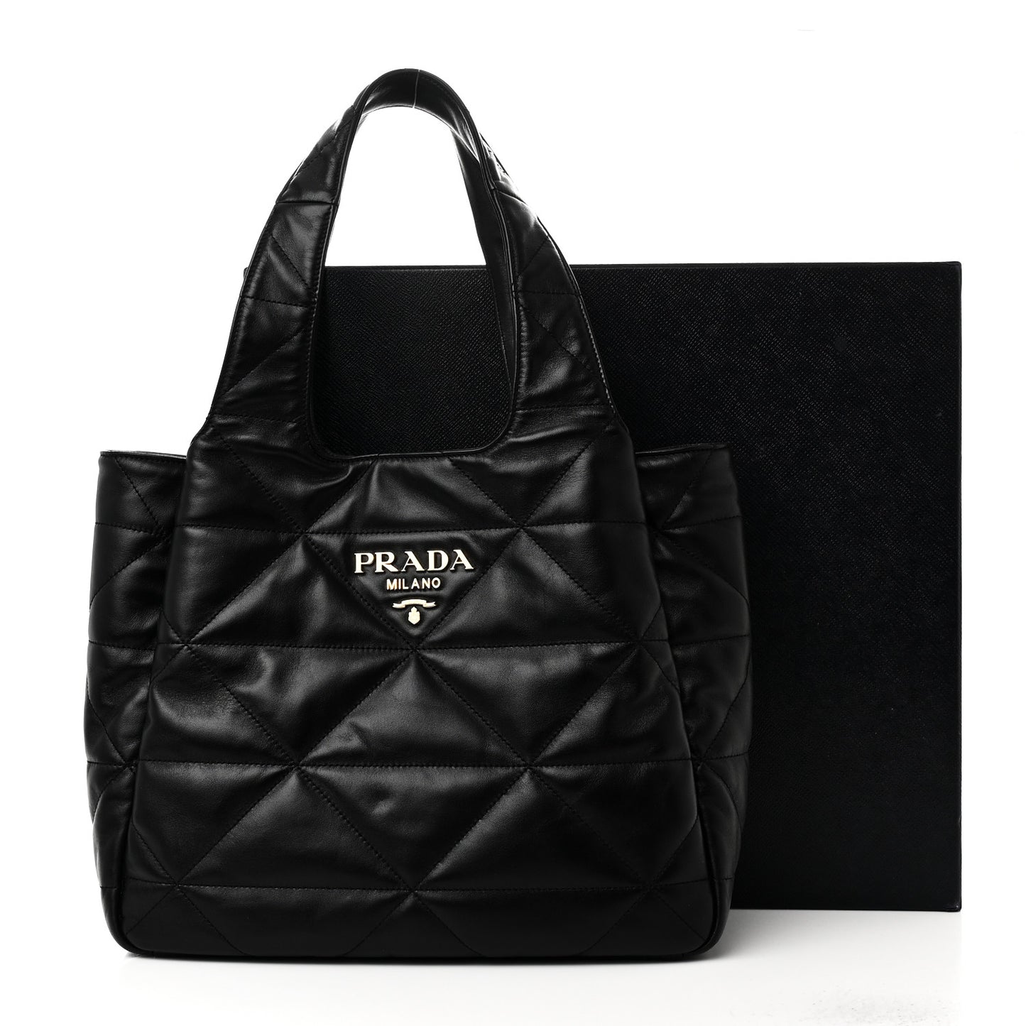 Nappa Quilted Medium Dynamique Tote Black
