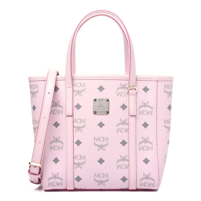 MCM Visetos Mini Toni Shopper Tote Light Pink 1 of 11
