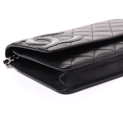 Chanel Calfskin Quilted Cambon Wallet On Chain WOC Black 5 of 8