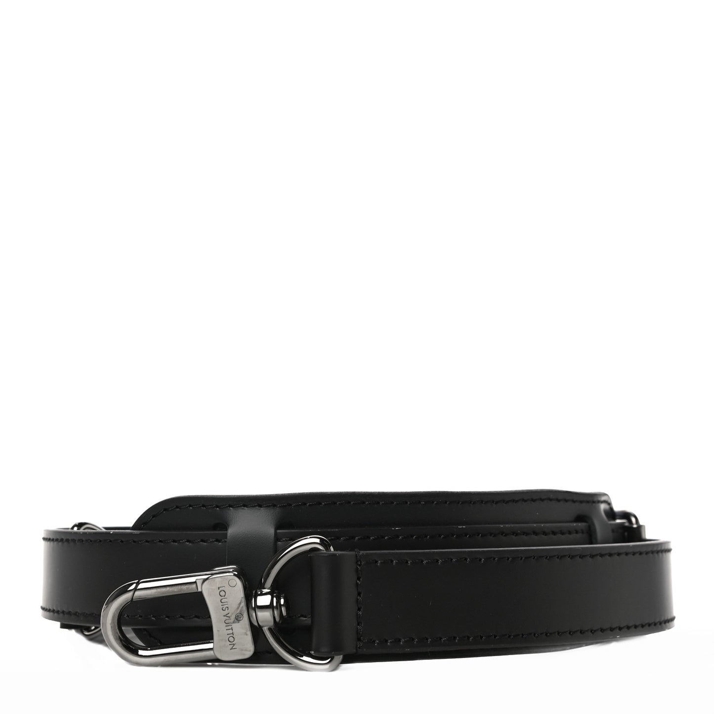 Calfskin Adjustable Keepall Bandouliere Shoulder Strap Black