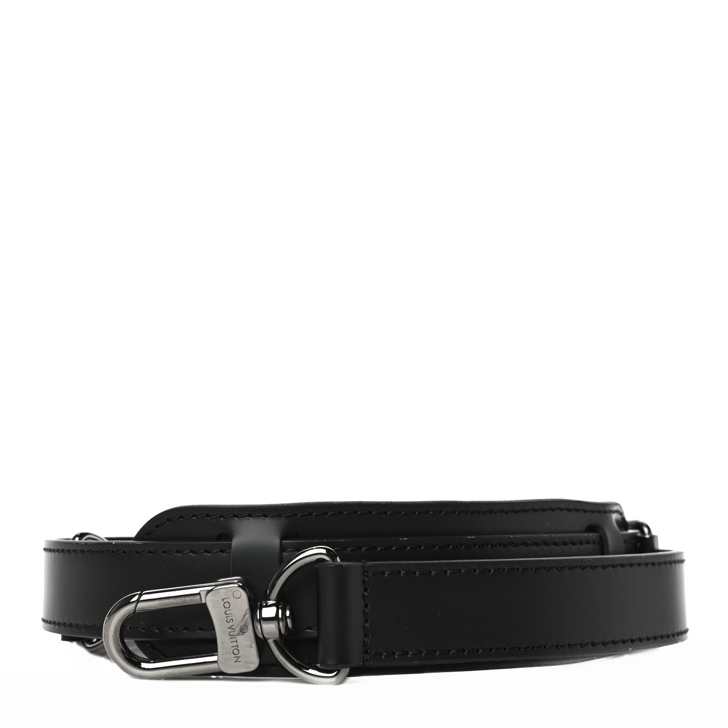 Louis Vuitton Calfskin Adjustable Keepall Bandouliere Shoulder Strap Black 1 of 7