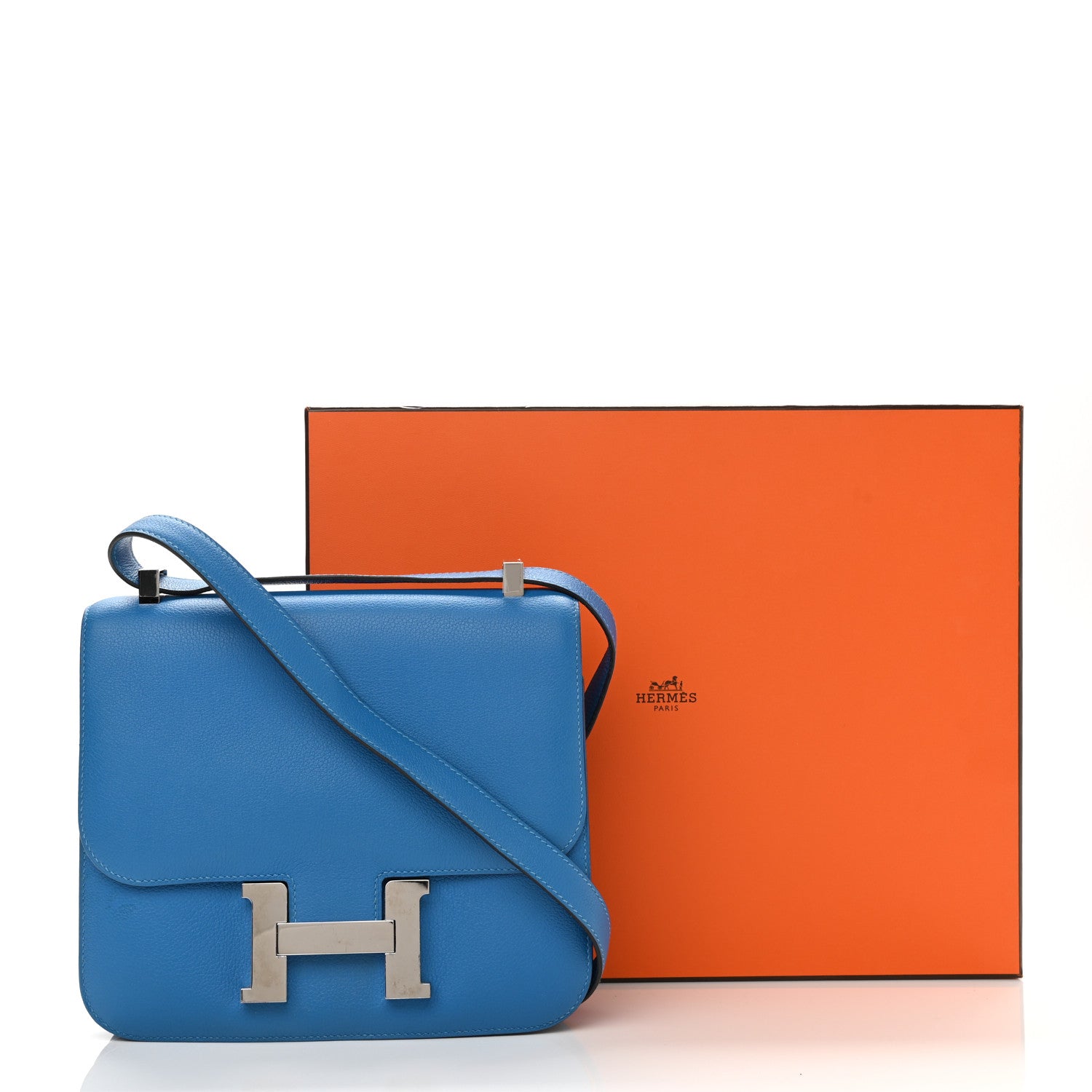 Hermes Evercolor Horseshoe Constance 24 Bleu Hydra 10 of 10