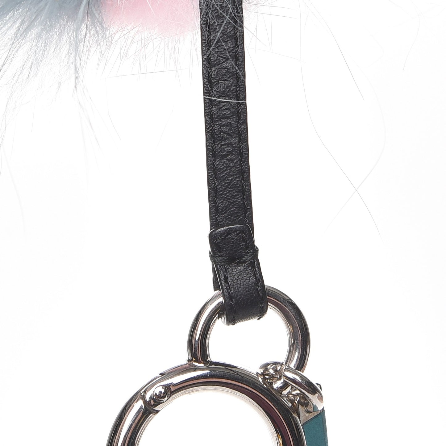 Fox Mink Rabbit Fur Vitello Flamingo Mini Monster Bag Bug Charm Lagoon Black Multicolor