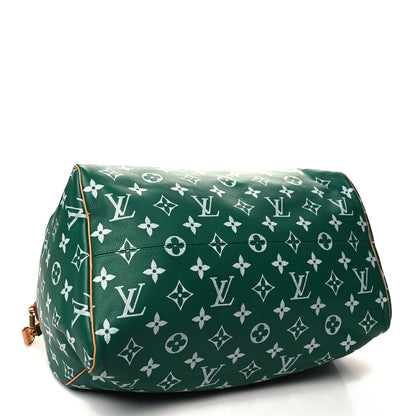 Louis Vuitton Calfskin Monogram Speedy P9 Bandouliere 50 Green 3 of 12