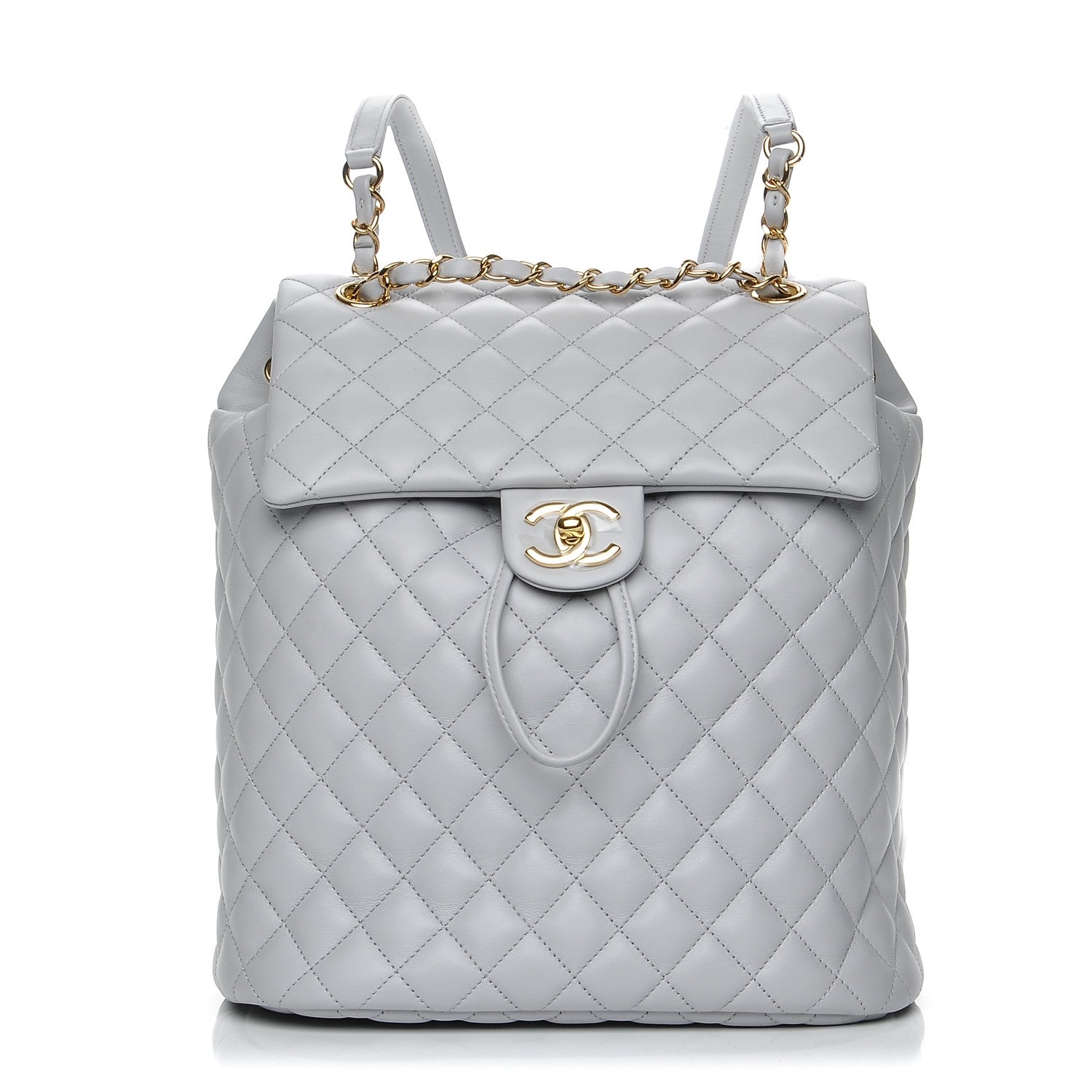 Chanel Lambskin Quilted Large Urban Spirit Backpack Grey 1 of 8