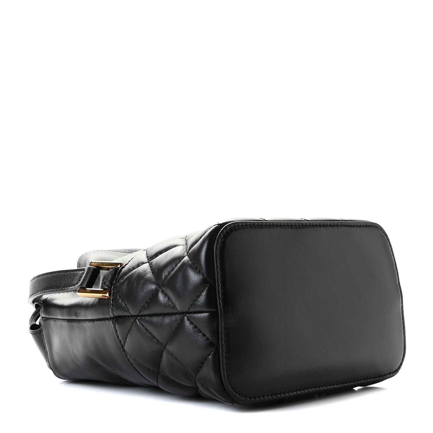 Versace Nappa Quilted Medusa Bucket Bag Black 7 of 14