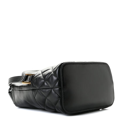 Versace Nappa Quilted Medusa Bucket Bag Black 7 of 14