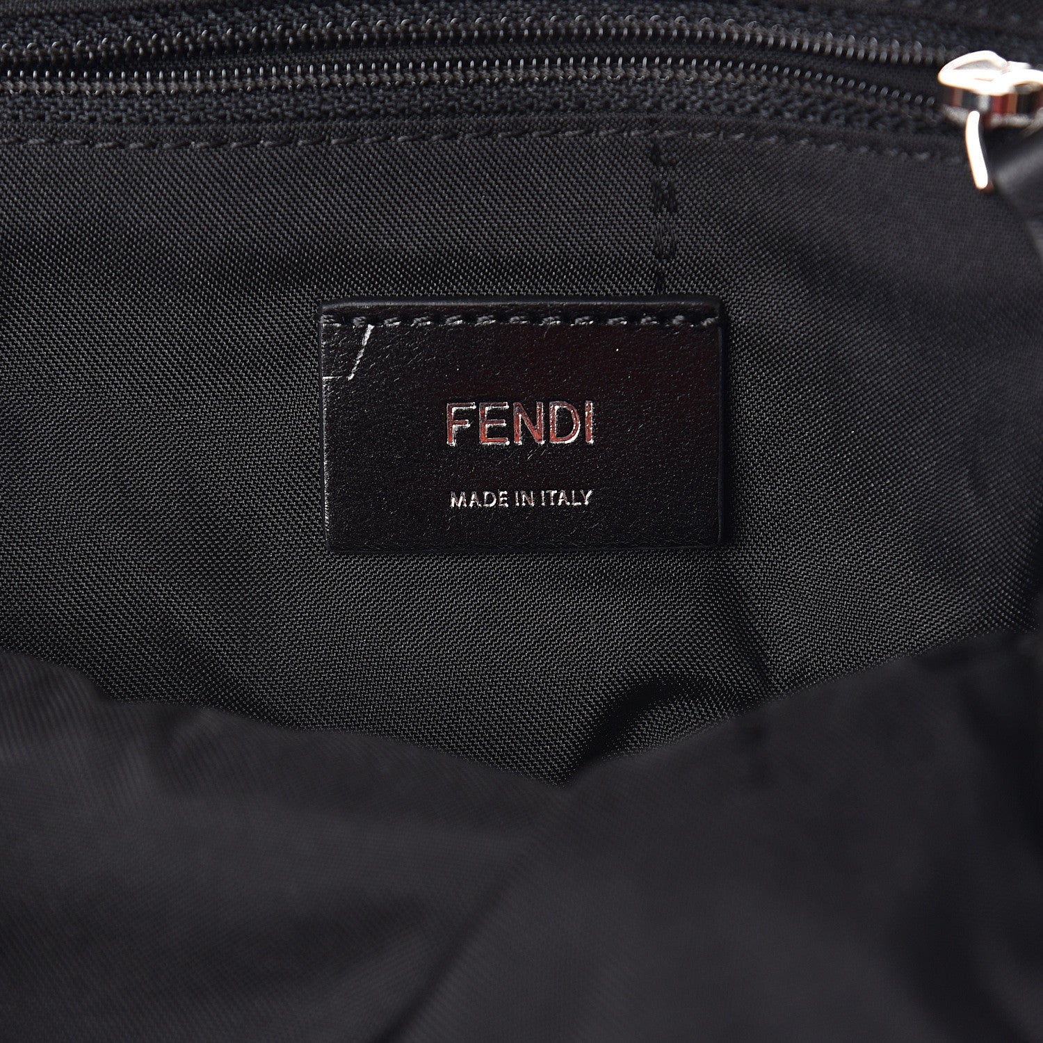 Fendi Nylon Vitello Grace Cruise Corner Bugs Sling Bag Black Sunflower 5 of 7