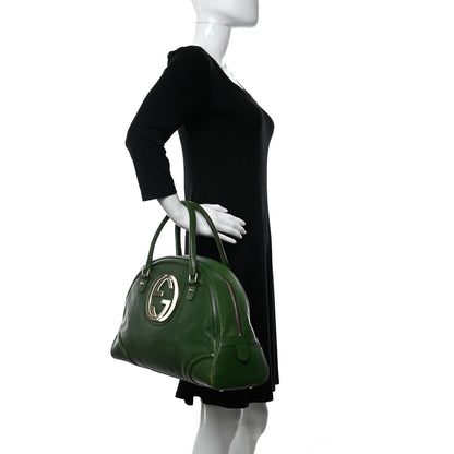 Gucci Calfskin Blondie Bowler Green 2 of 23