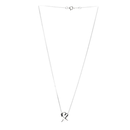 Tiffany Sterling Silver Paloma Picasso Loving Heart Pendant Necklace 3 of 5