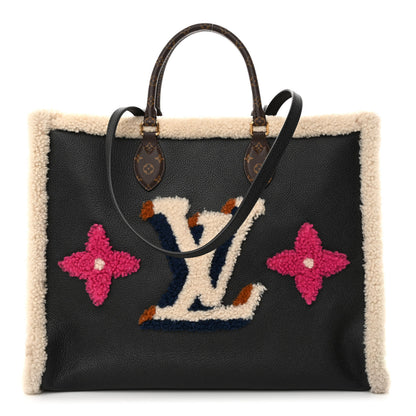 Louis Vuitton Calfskin Monogram Teddy Onthego GM Black 1 of 13