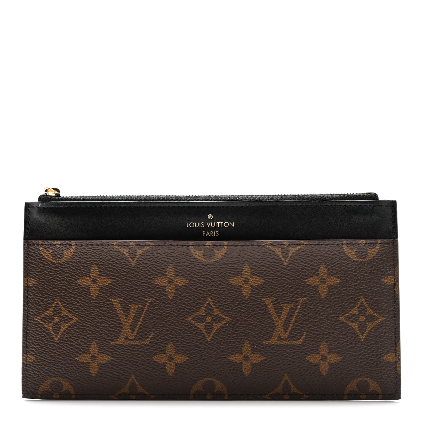 Monogram Slim Purse Black