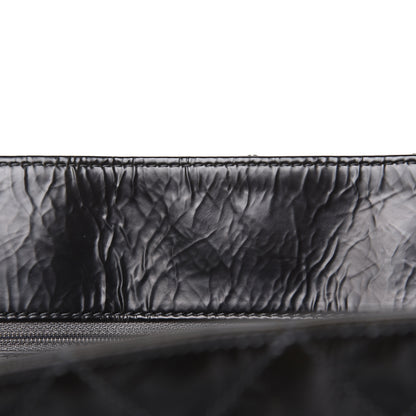 Chanel Aged Glazed Nylon Quilted Shopping Tote Dark Grey 16 of 23
