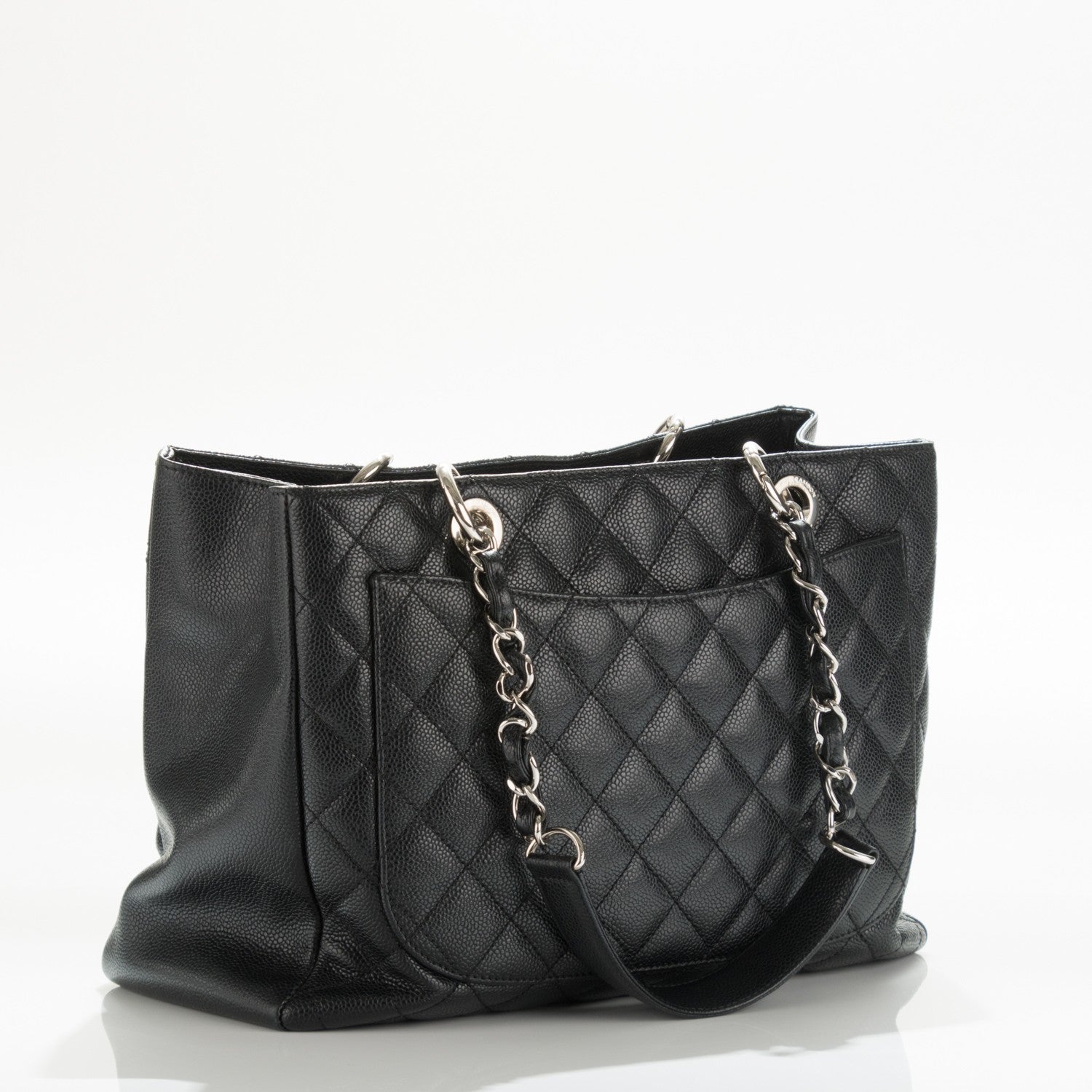 Chanel Caviar Quilted Grand Shopping Tote GST Black 3 of 7