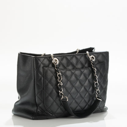Chanel Caviar Quilted Grand Shopping Tote GST Black 3 of 7
