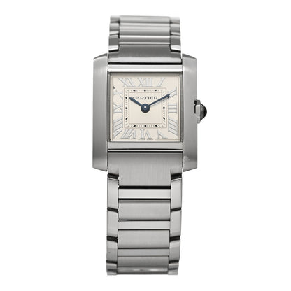 Cartier Stainless Steel 21mm Tank Francaise Quartz Watch Silver 1 of 5