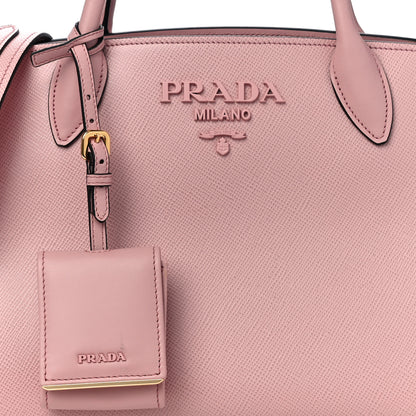Prada Saffiano Cuir Calfskin Small Monochrome Top Handle Tote Pesco 7 of 9