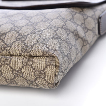 Gucci GG Plus Monogram Small Flap Messenger Bag Beige Dark Brown 9 of 12