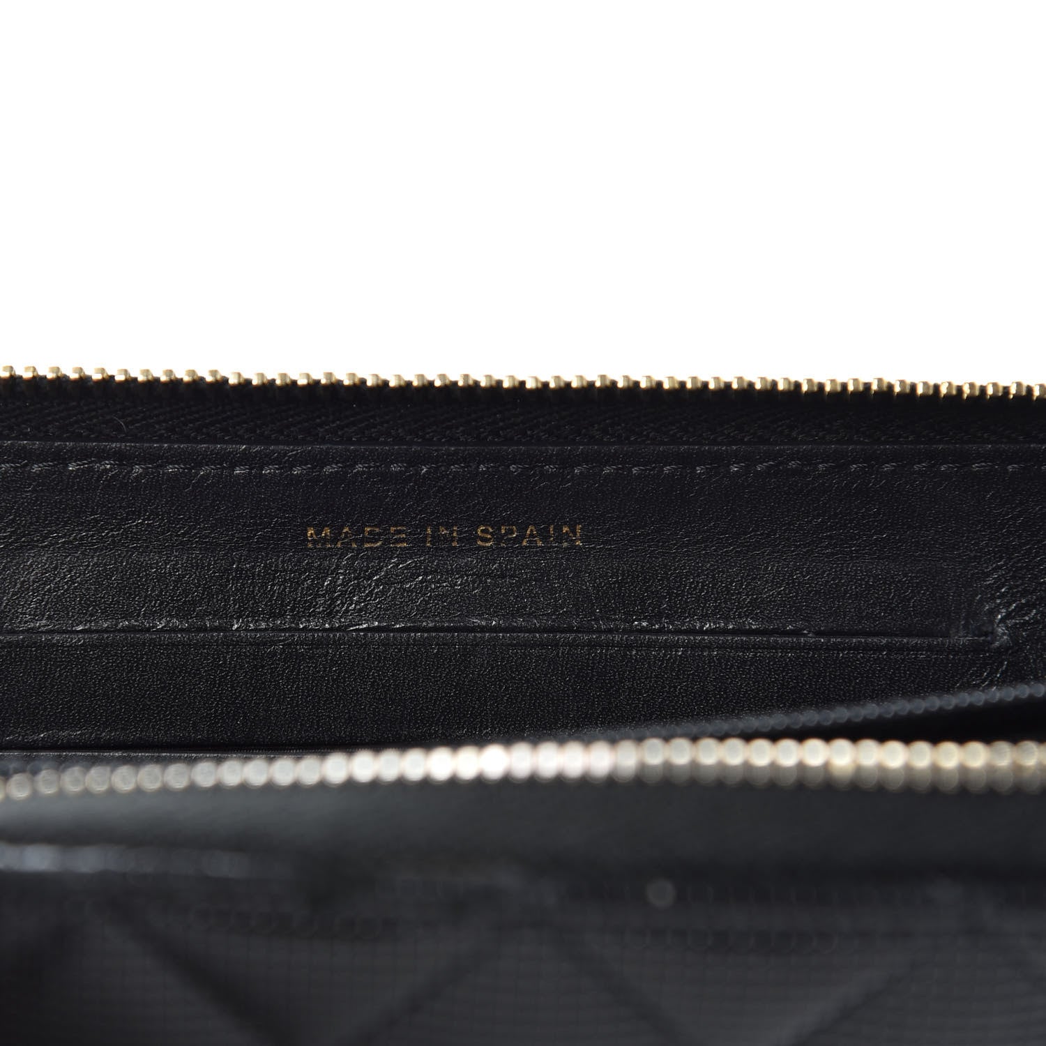 Chanel Calfskin Quilted Pixel Effect Medium Zip Around Wallet Black 7 of 8