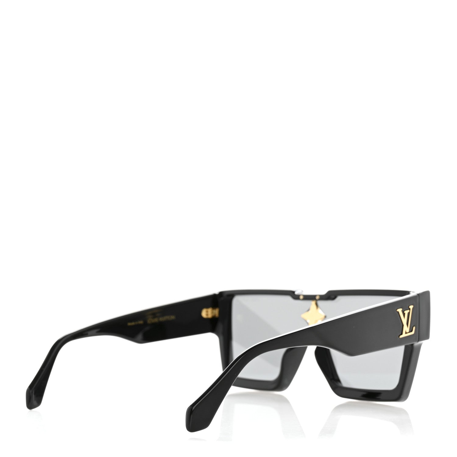 Louis Vuitton Acetate Swarovski Crystal Cyclone Sunglasses Z1578W Black 4 of 8
