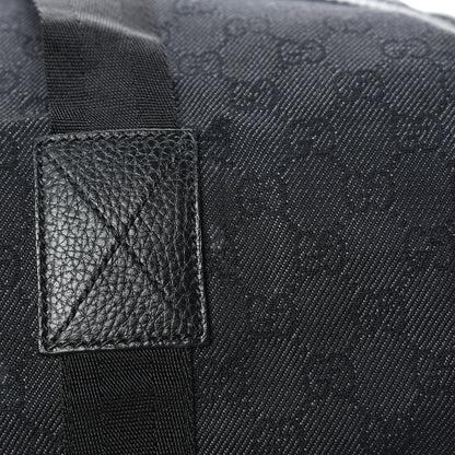 Gucci Denim Monogram Large Collapsible Carry On Duffle Black 12 of 13