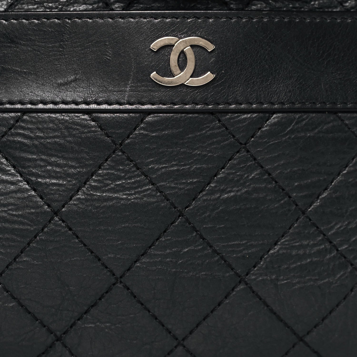 Chanel Aged Calfskin Quilted Crossbody Double Chain Bag Black 8 of 13