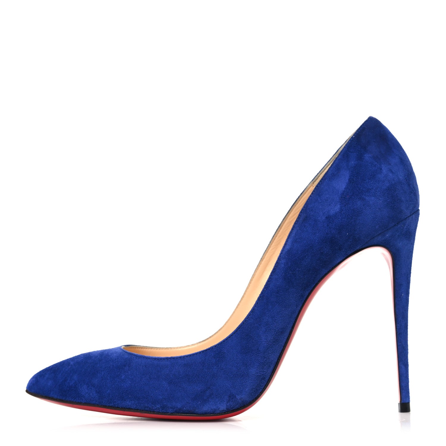 Christian Louboutin Veau Velours Pigalle Follies 100 Pumps 40 Atlantic 1 of 9