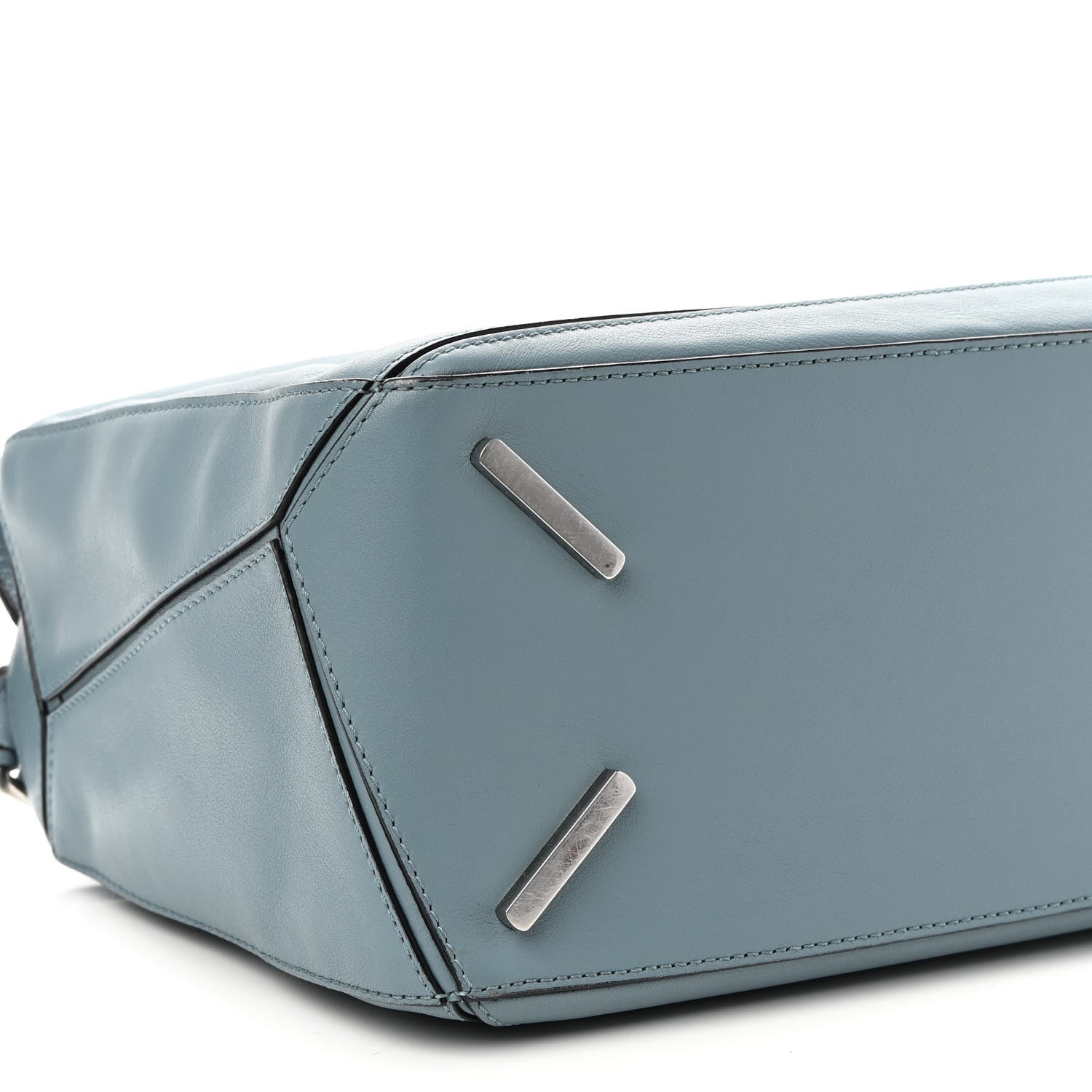 Loewe Calfskin Medium Puzzle Bag Stone Blue 8 of 11