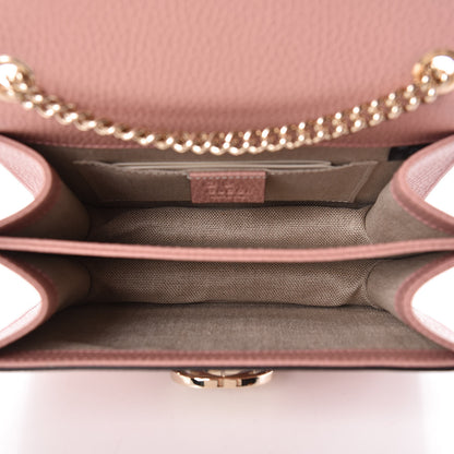 Gucci Dollar Calfskin Small Interlocking G Shoulder Bag Soft Pink 5 of 11