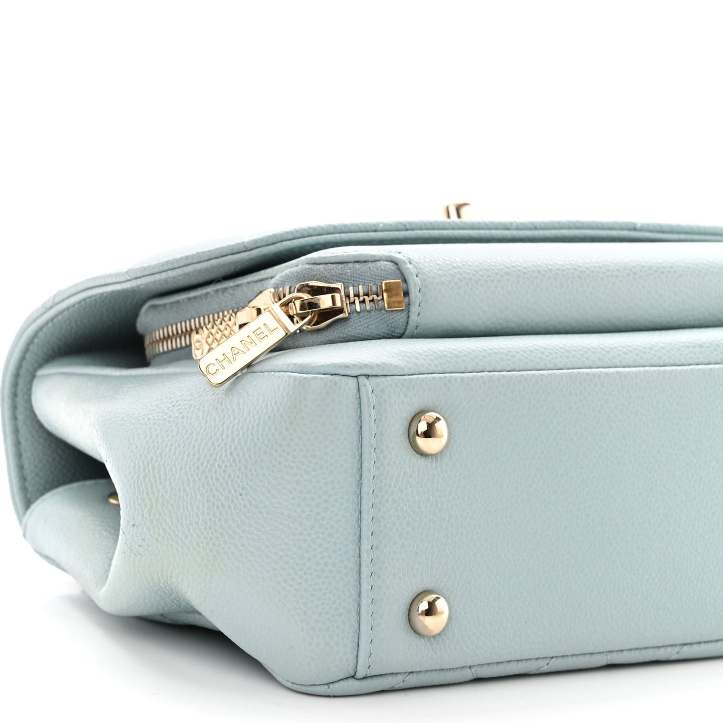 Caviar Quilted Small Business Affinity Flap Blue
